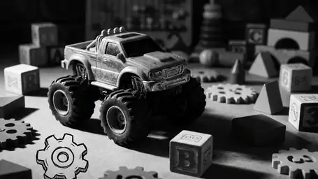 اكتشف الأسرار التعليمية في Monster Trucks Game for Kids 2 header